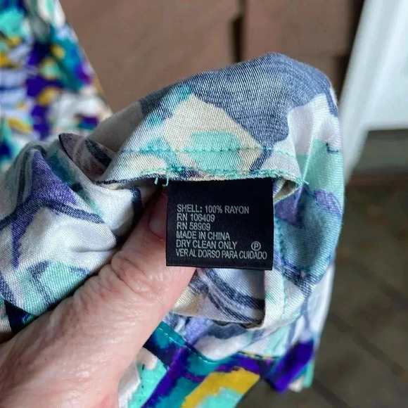 Antonio Melani bold abstract print dress size 14 - Picture 6 of 7